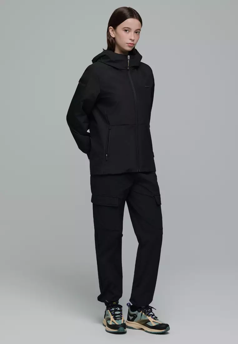 女裝ARCHELON梭織彈性運動束腳長褲