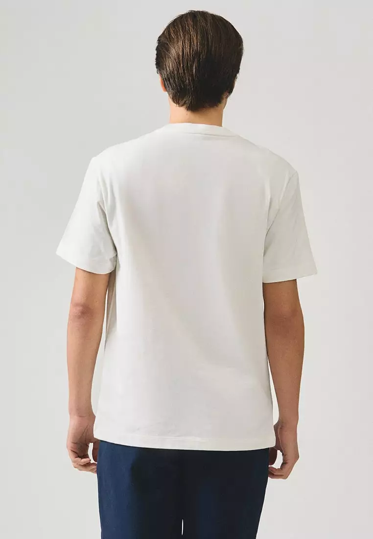 Regular Fit Beach Chair Graphic T-Shirt