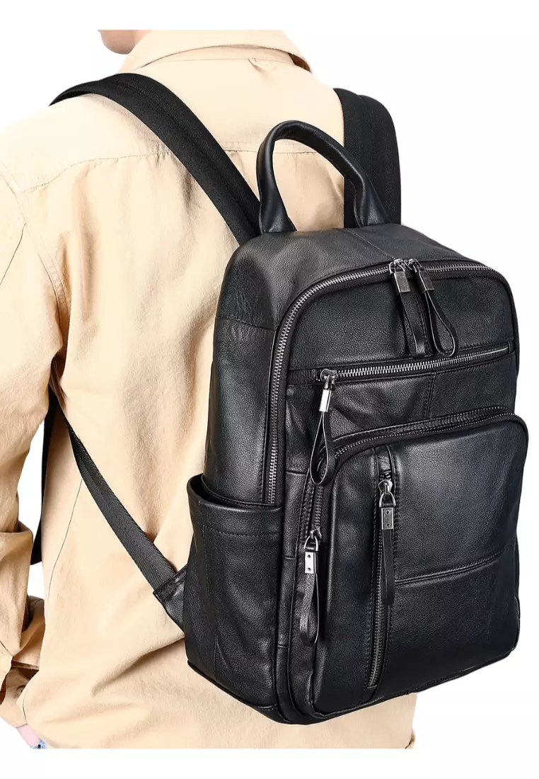 Buy Lara Genuine Leather Men's Backpack First Layer Cowhide
