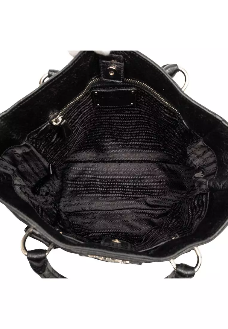 Pre-Loved Prada Tessuto Cervo Lux 24h Tote
