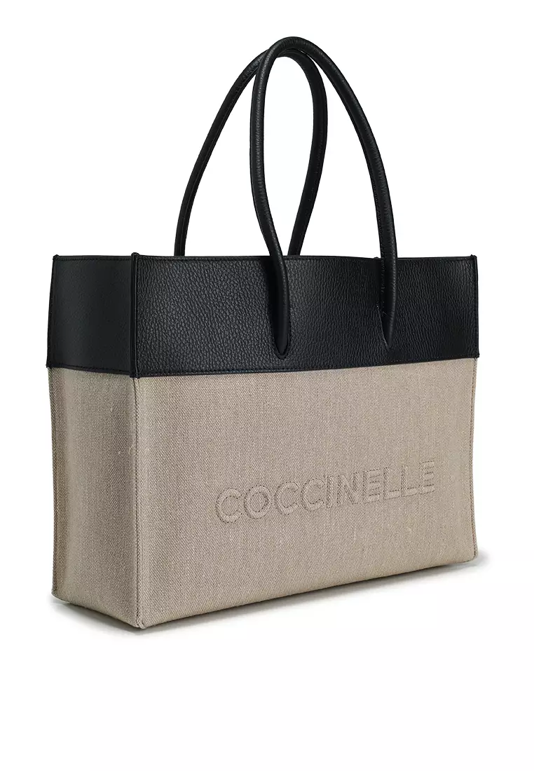 Buy Coccinelle Myrtha Canvas Tote Bag 2025 Online | ZALORA