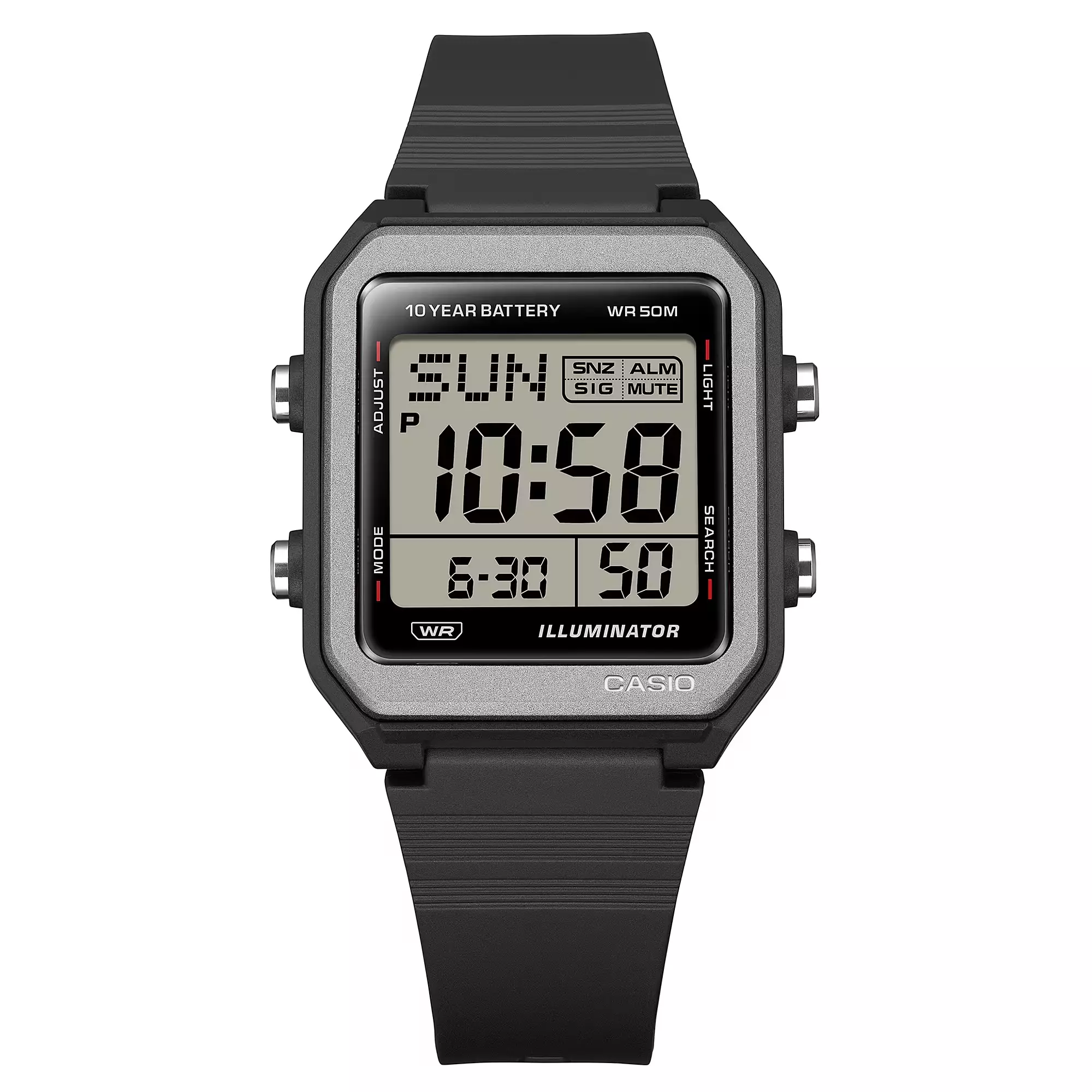 Casio Jam Tangan Pria dengan format Digital W-221H-1AVDF