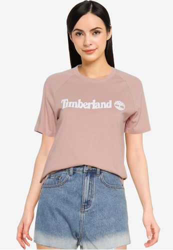 Timberland pink Est. 1973 Linear Logo Tee A3257AA12C1C7FGS_1