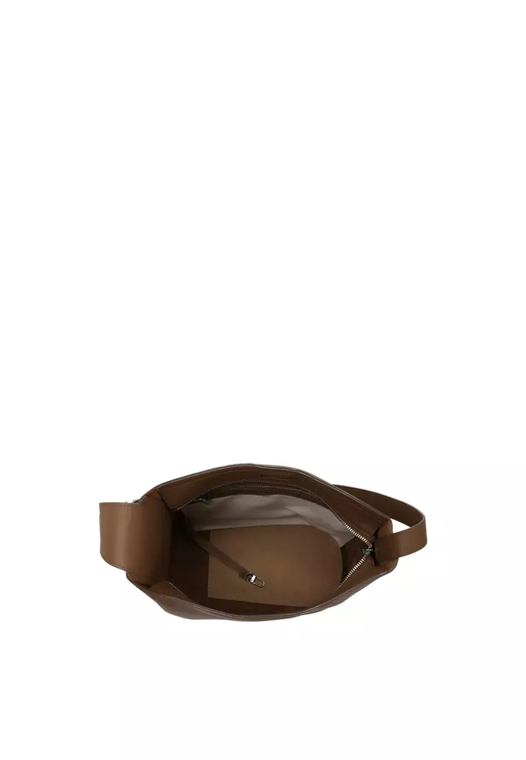Asymmetric Shoulder Bag - Cacao