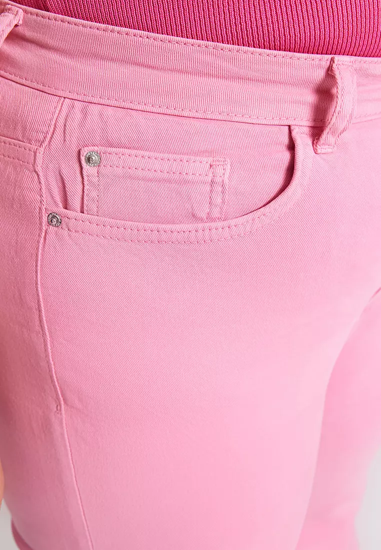 Cut-Out Spanish Fit Denim Jeans