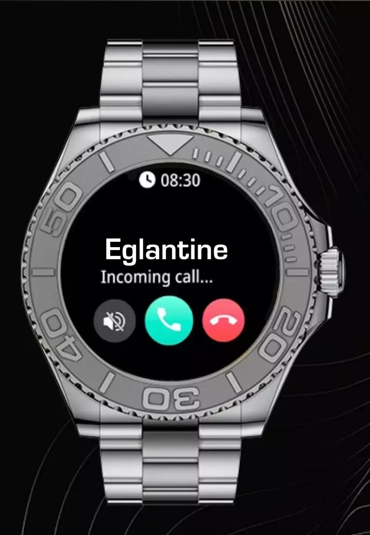 Sport/Luxury Smart Watch, Daily Life Waterproof, Stainless Steel Bracelet + 1 free Silicone Strap