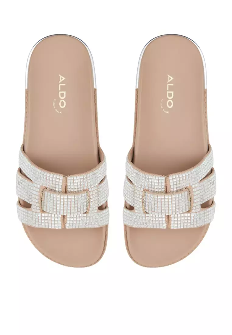Aldo sandals online with rhinestones