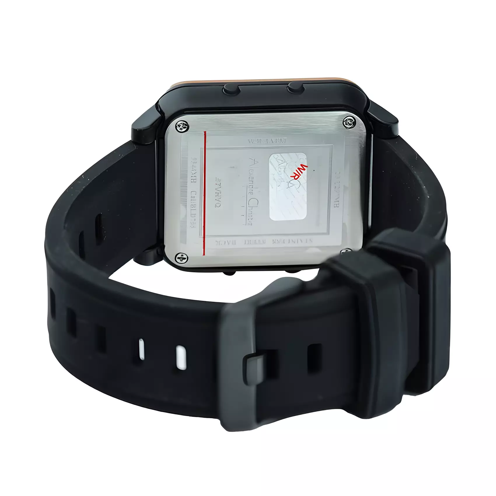 Alexandre Christie DiGi - Jam Tangan Digital Pria - Black Dial - Black Rubber Strap - 9344 MHRIPBA