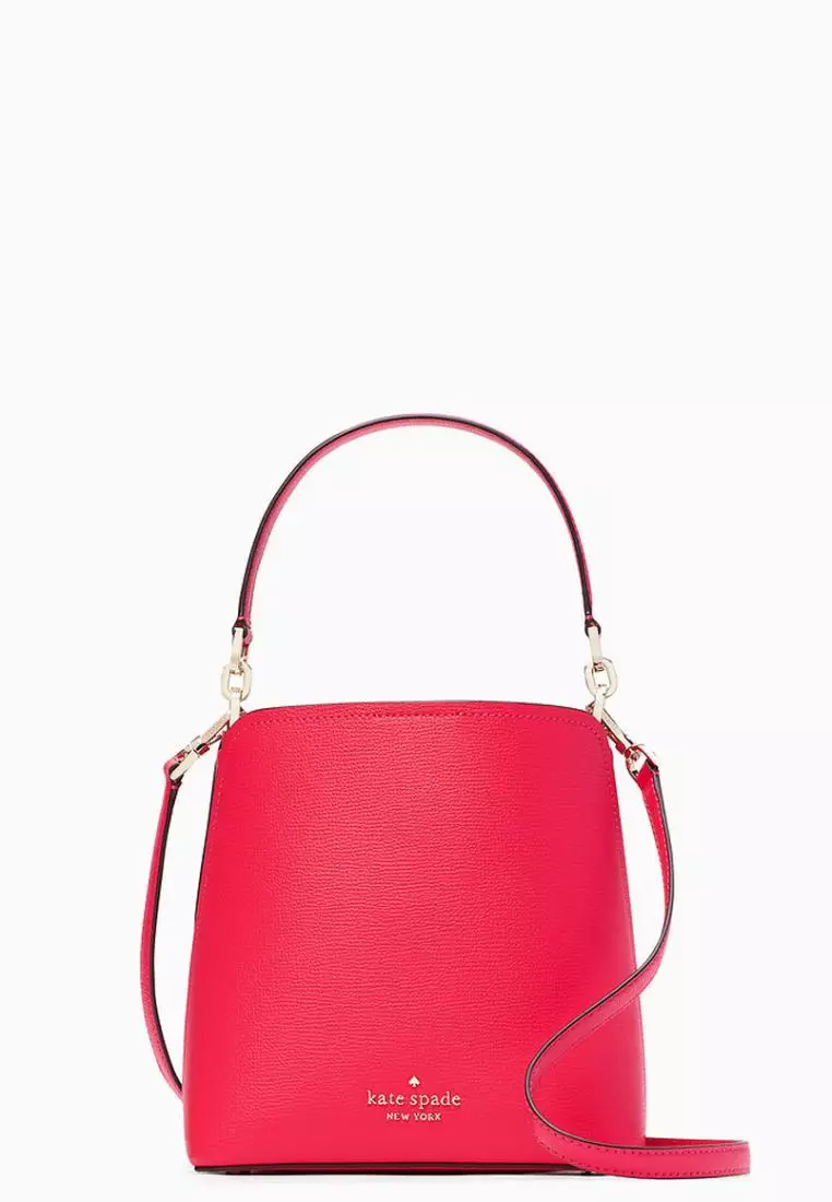 Kate Spade New York Darcy Small Satchel Leather Purse Crossbody in Pink  Pepper