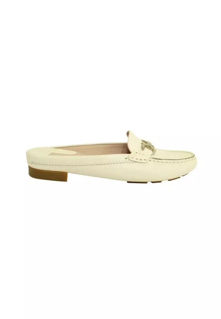 White ferragamo loafers outlet