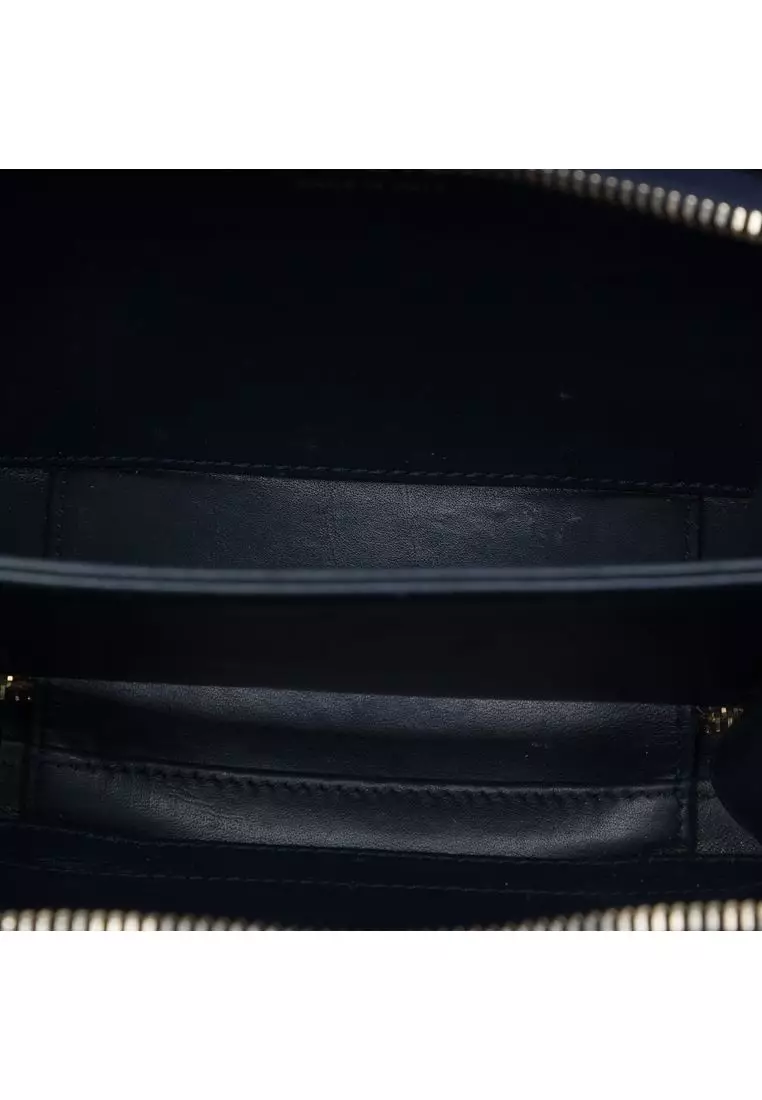 Pre-Loved Chanel Small Jersey Cc Filigree Vanity Case