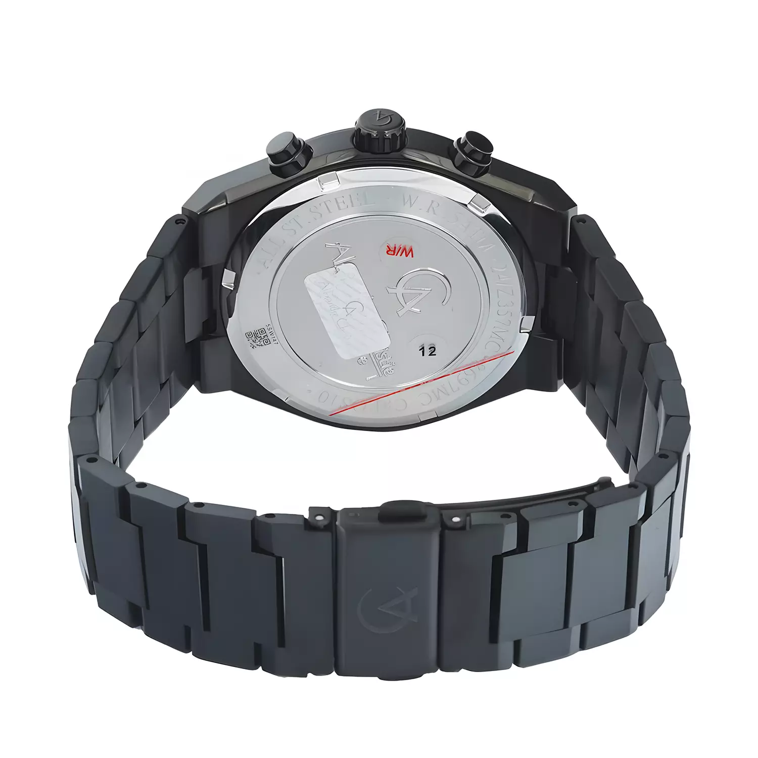 Alexandre Christie Chronograph - Jam Tangan Analog Pria - Black - Stainless Steel - 8697 МCBIPBA