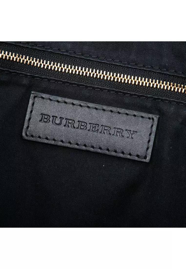 Pre-Loved Burberry Medium Haymarket Check Coated Canvas Salisbury Tote
