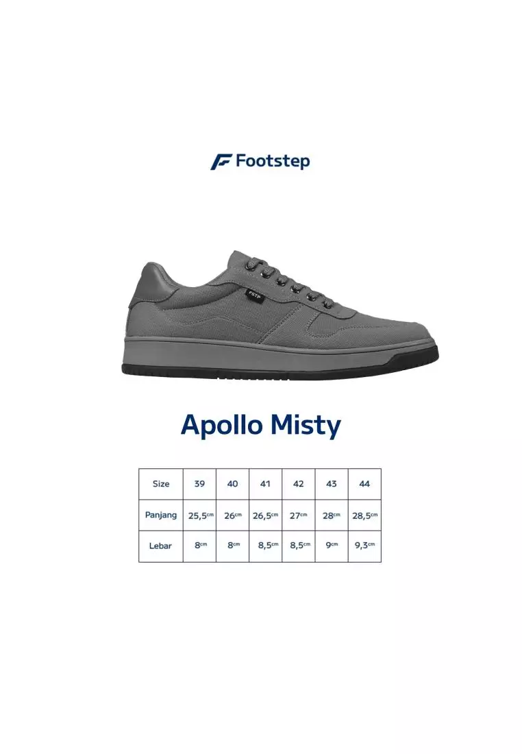 Footstep Footwear Sepatu Pria Sneakers Apollo Misty White Original Shoes