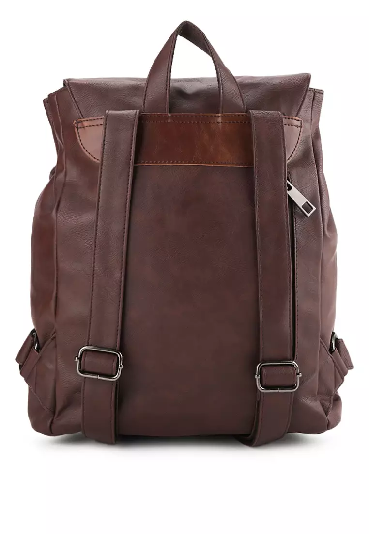 Distressed Leather Hitch Backpack