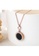 Air Jewellery gold Luxurious Black Round Necklace In Rose Gold 932C6ACAB4B013GS_2