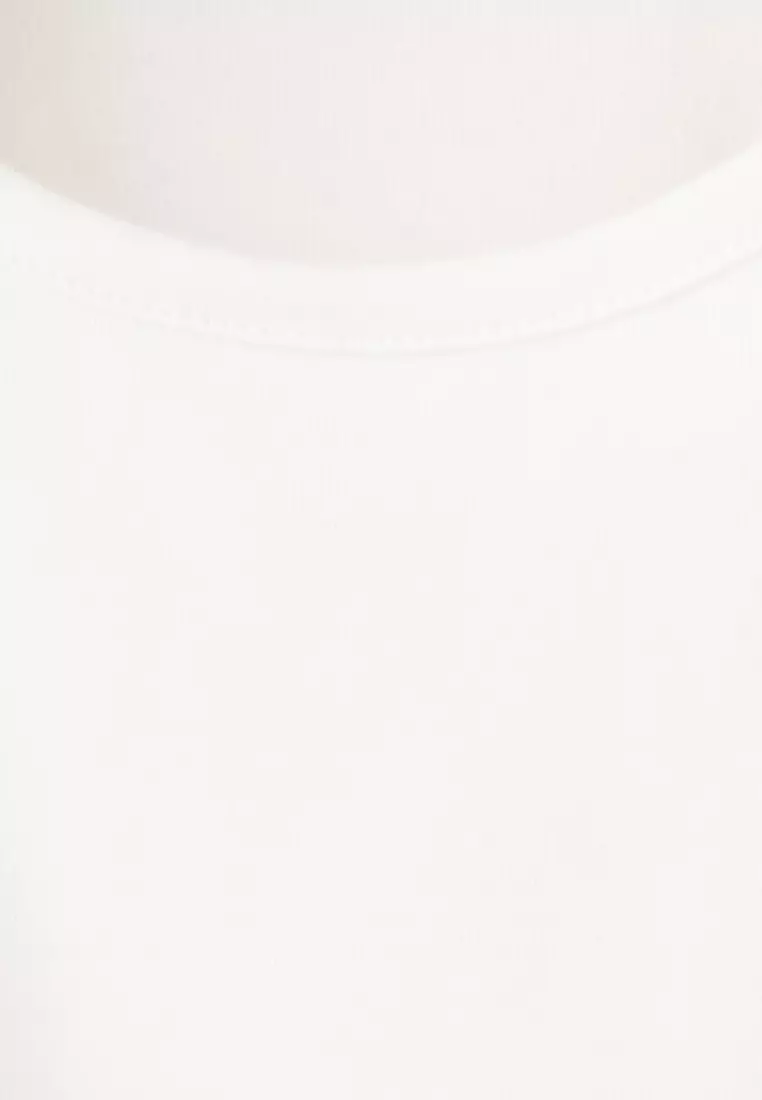 Cotton Ruched Hem T-Shirt