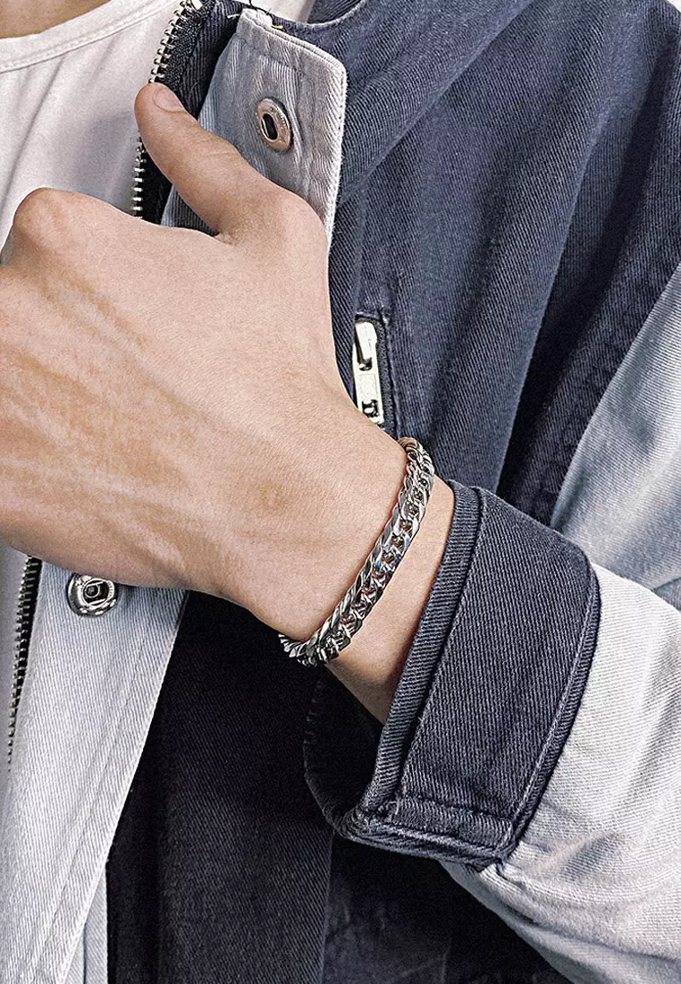 型男粗獷鈦鋼手鏈