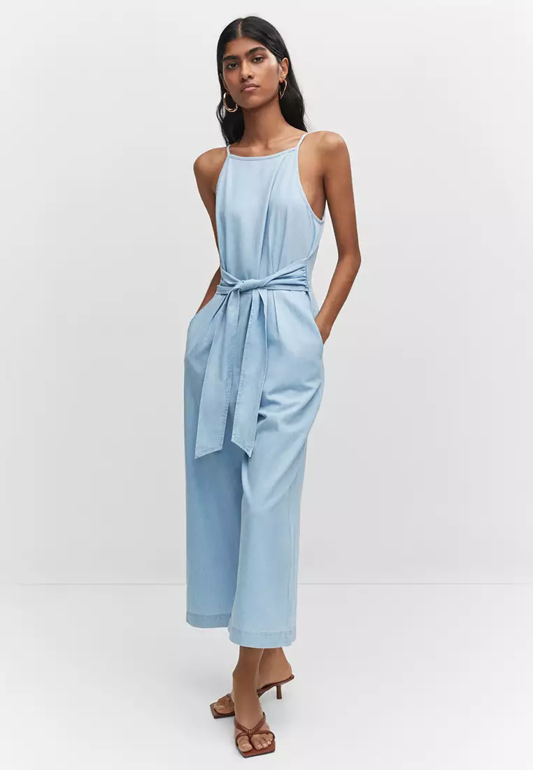 Buy Mango Bow Detail Jumpsuit Online | ZALORA Malaysia