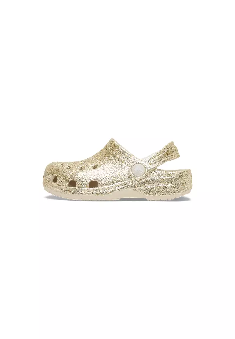 Toddler Classic Chunky Glitter Clog in Sandstone