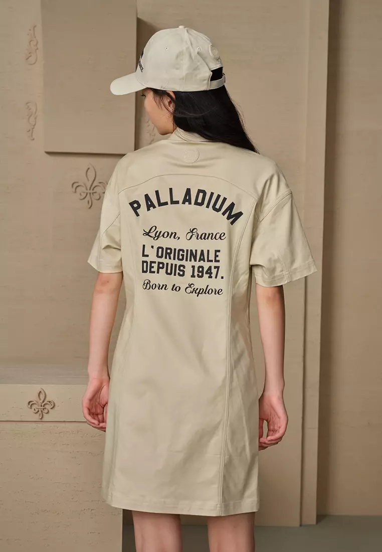 女裝 PALLADIUM LOGO 落肩口袋連身裙