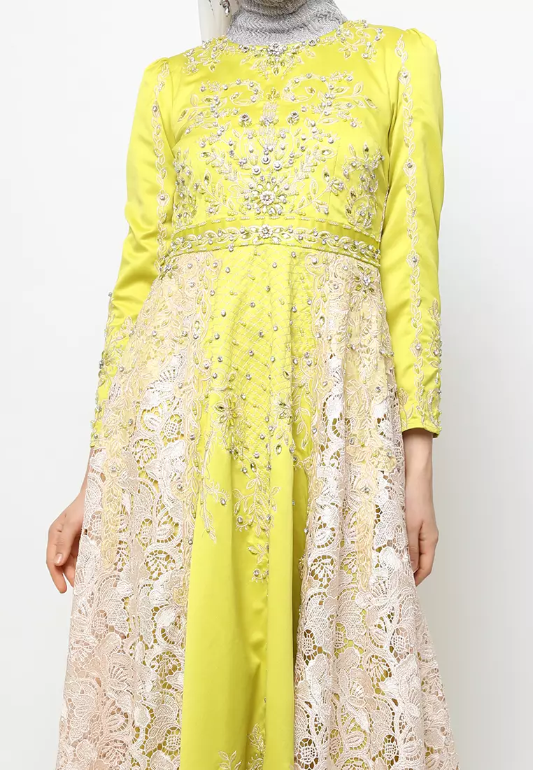 Bibiq Gamis Brokat Satin
