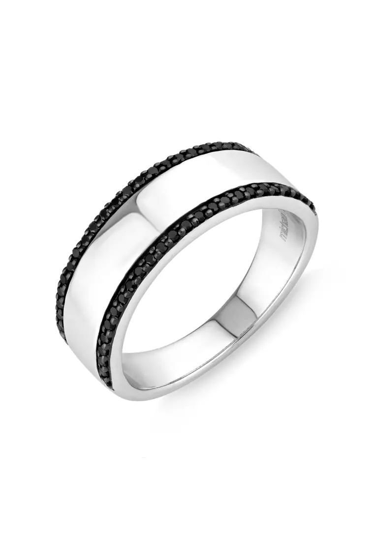 White and sale black diamond rings