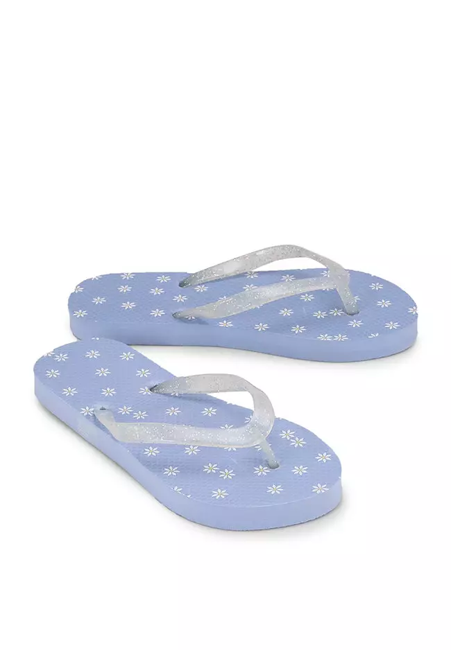 Gap gold top flip flops