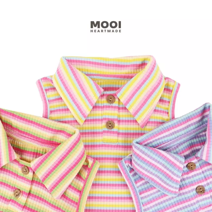 Mooi Atasan Anak Perempuan Nona Top - Candy Pink