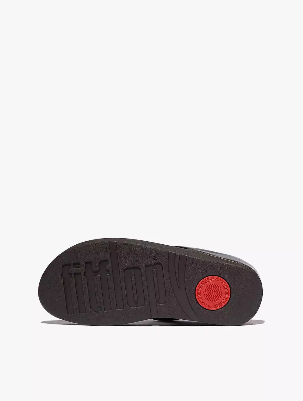 Fitflop Fino Crystal-Jewel H-Bar Slides - Metallic Chocolate Brown