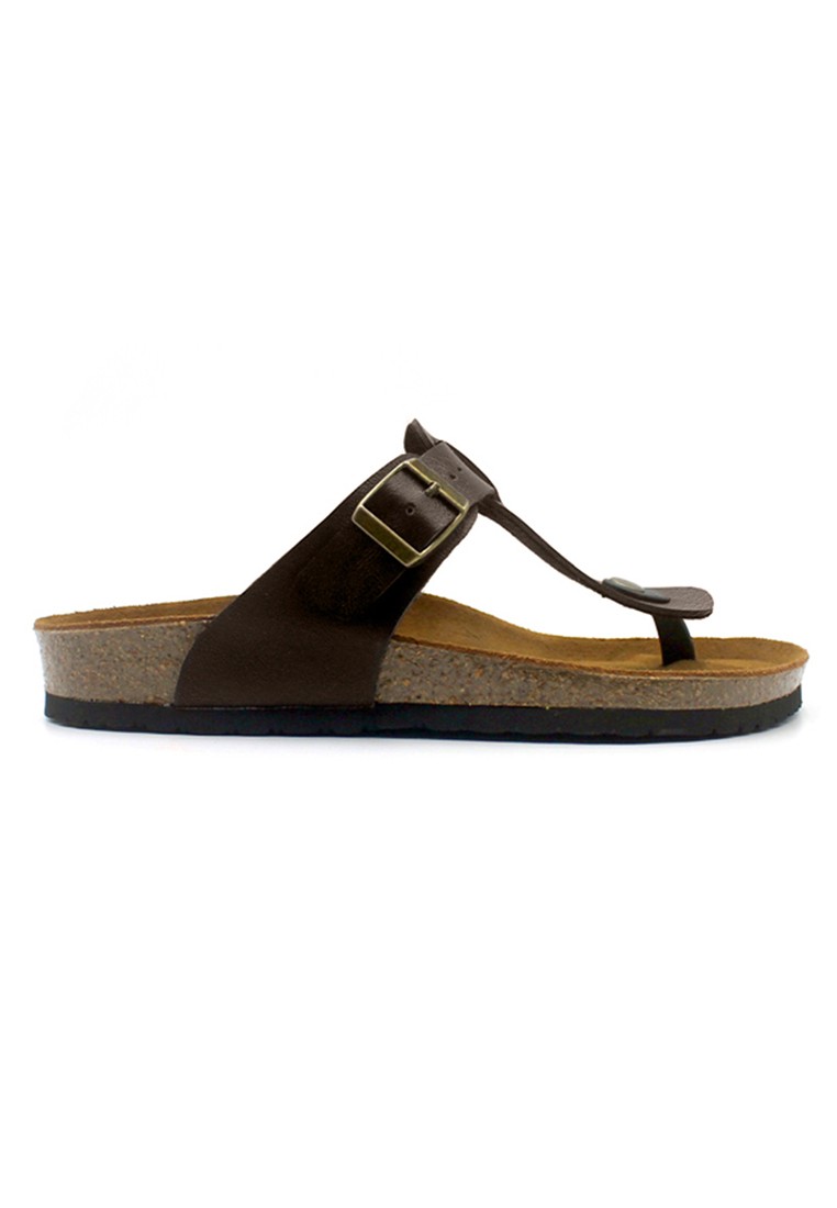 Copenhagen - Dark Brown Leather Sandals & Flip Flops