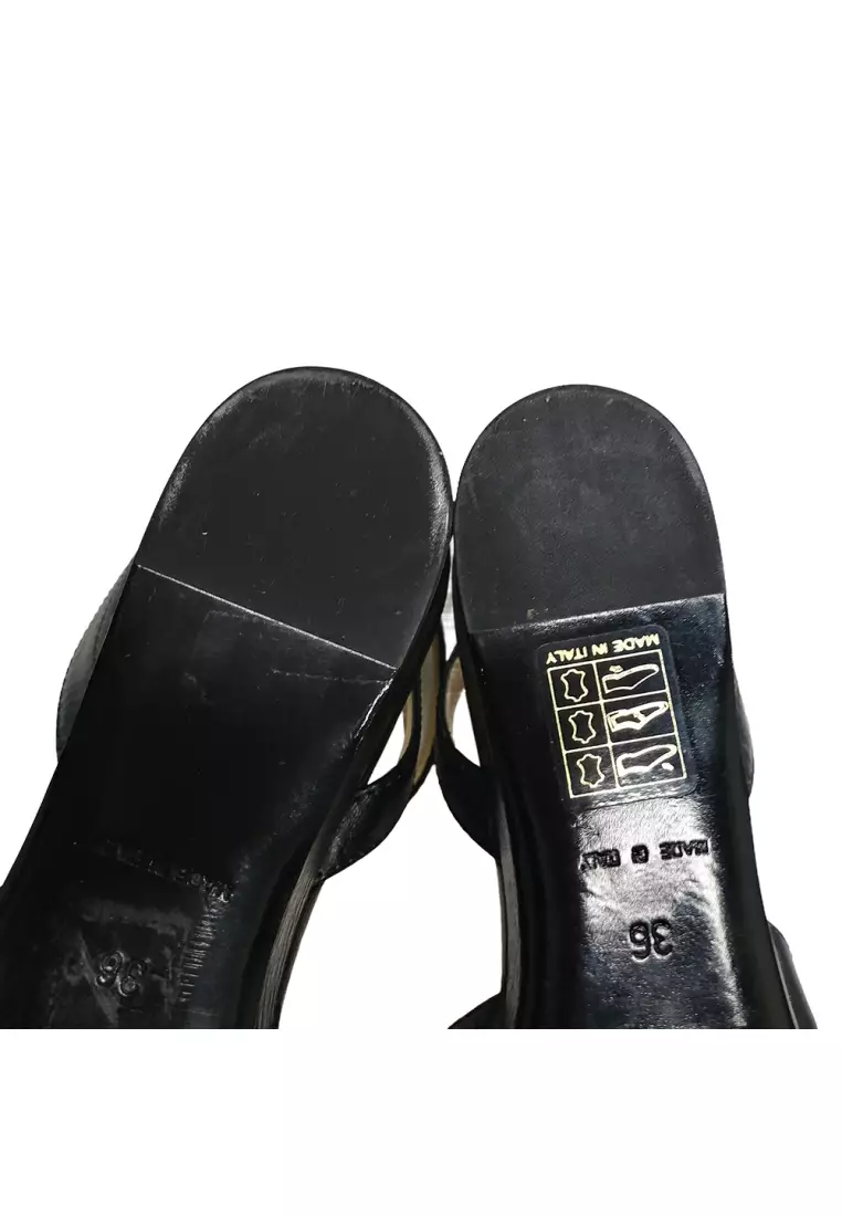 シューズ・サンダルその他 BALENCIAGA Woman Heeled sandals Black 742401WBET1 1000 Balenciaga women's Hourglass leather sandals - buy for