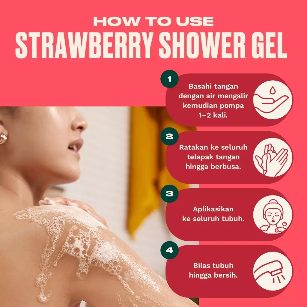 Strawberry Shower Gel 250ml