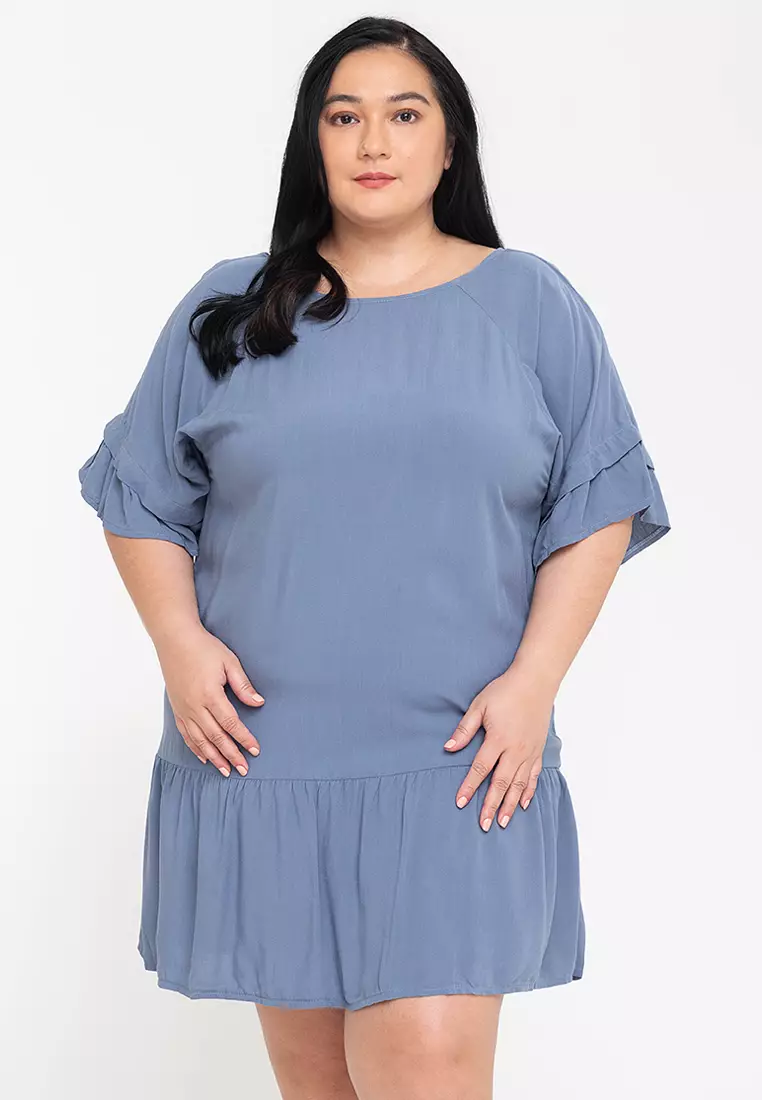 Buy BADOMODA Lynette Linen Ruffled Shift Dress 2026 Online | ZALORA  Philippines