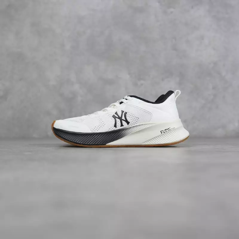 Sepatu MLB NY ATH FLOW BLACK WHITE SNEAKER 100% ORIGINAL