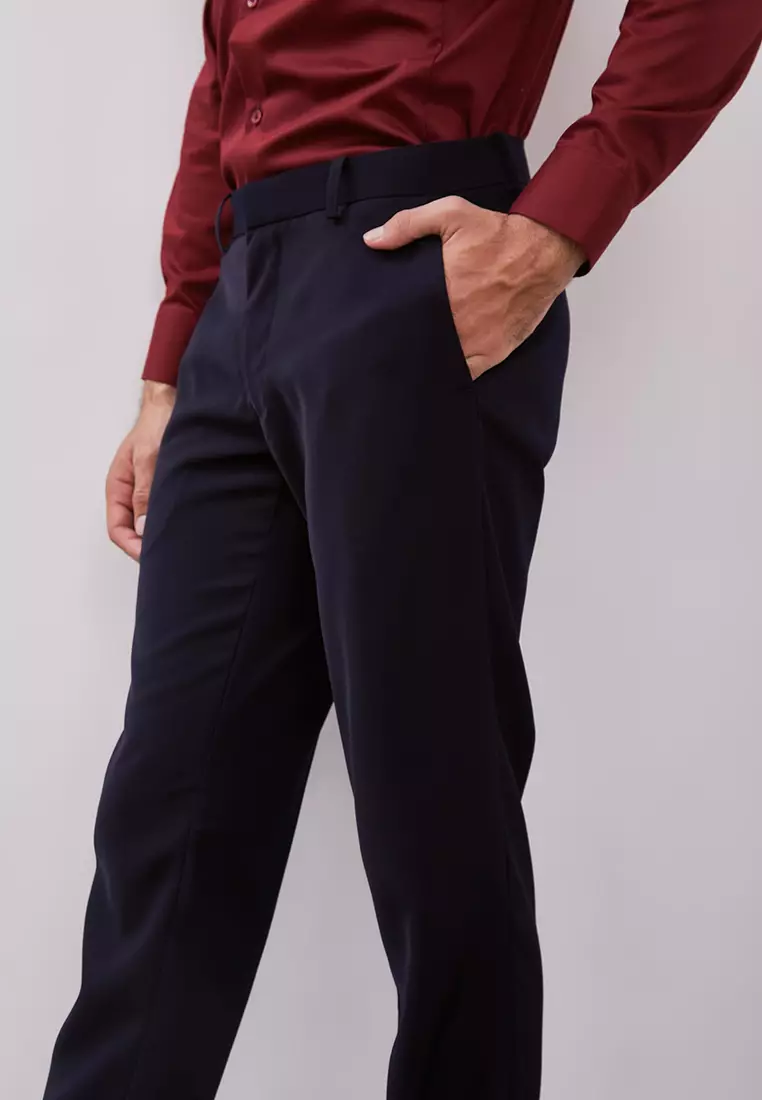 Jobb Lucido Celana Panjang Pria Slim Fit Navy