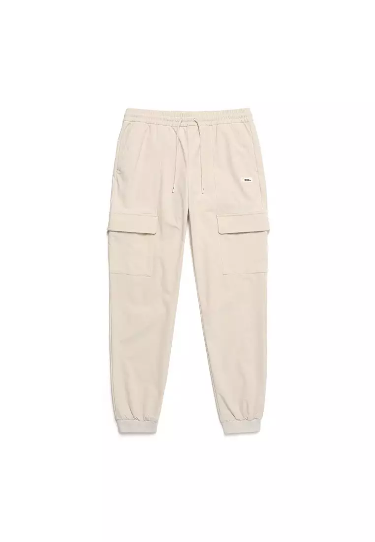 女裝ARCHELON梭織彈性運動束腳長褲