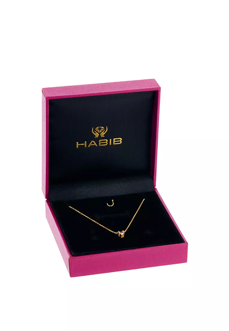 HABIB Oro Italia 916 Yellow and White Gold Necklace GC27560422(5YW)-BI (22K Gold)