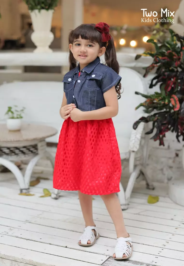 Two Mix - Baju Anak Perempuan - Dress Anak Cewek Rompi 4345