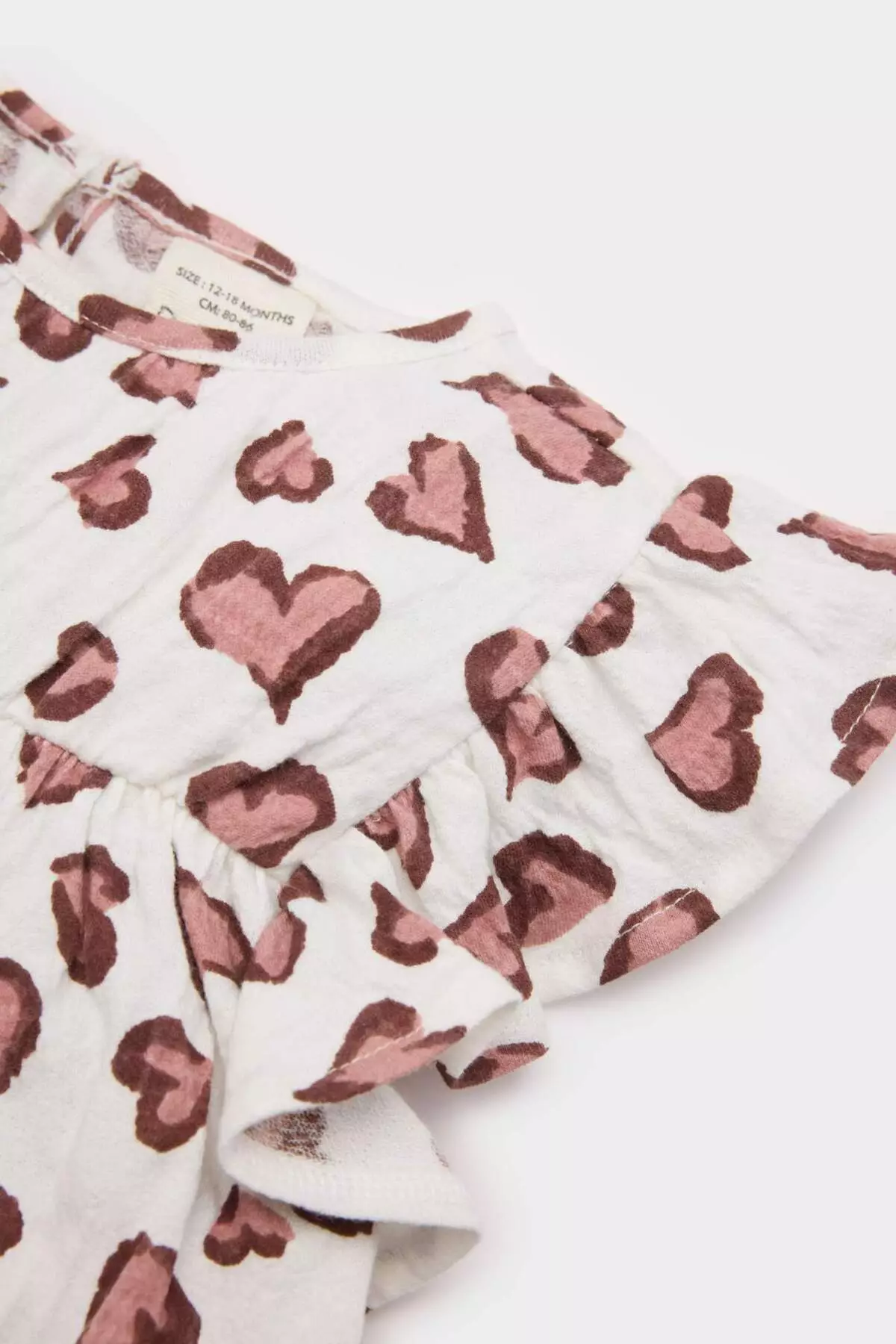 Baby Girl 2-Piece Set Leopard Print Short Sleeve T-Shirt Elastic Waist Bottom E5440A525Sm