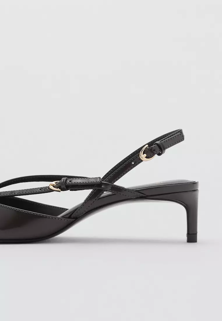 Kitten-Heeled Strappy Shoes