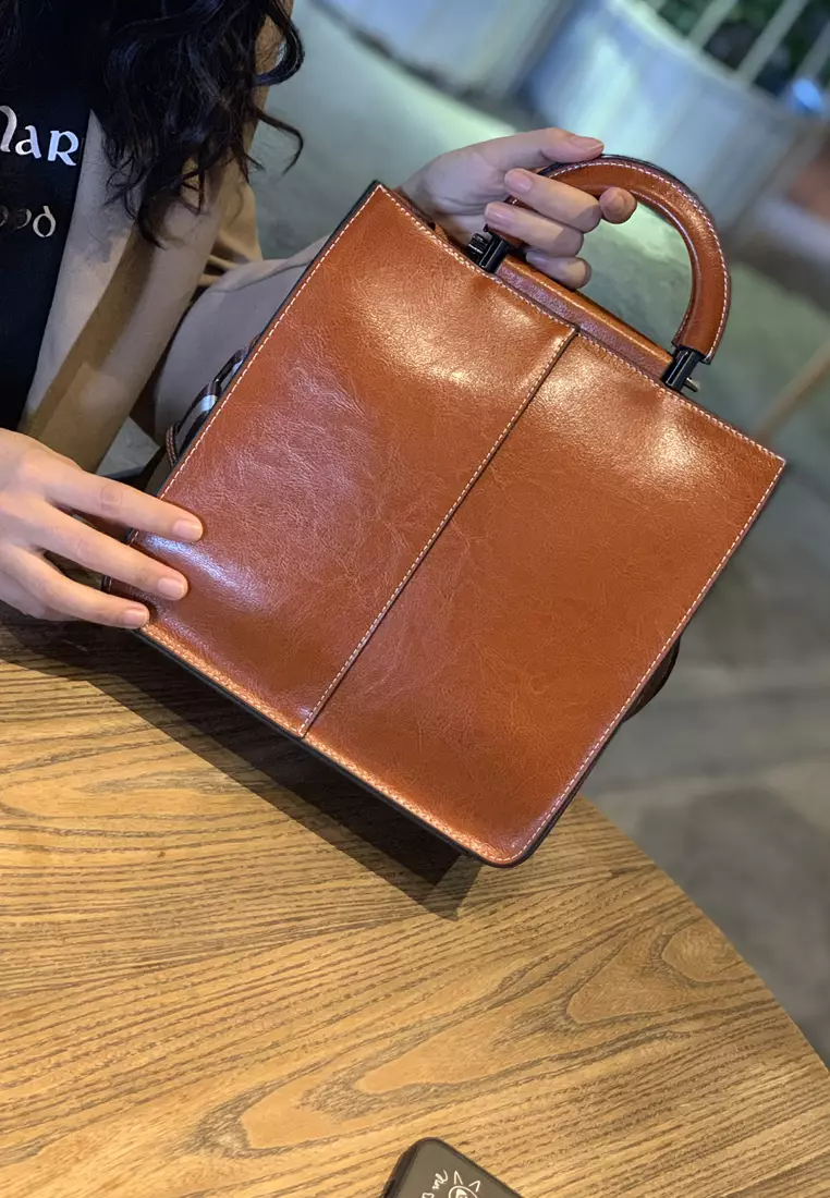 Buy XAFITI Brand New Cow Leather Hand Bag 2025 Online ZALORA