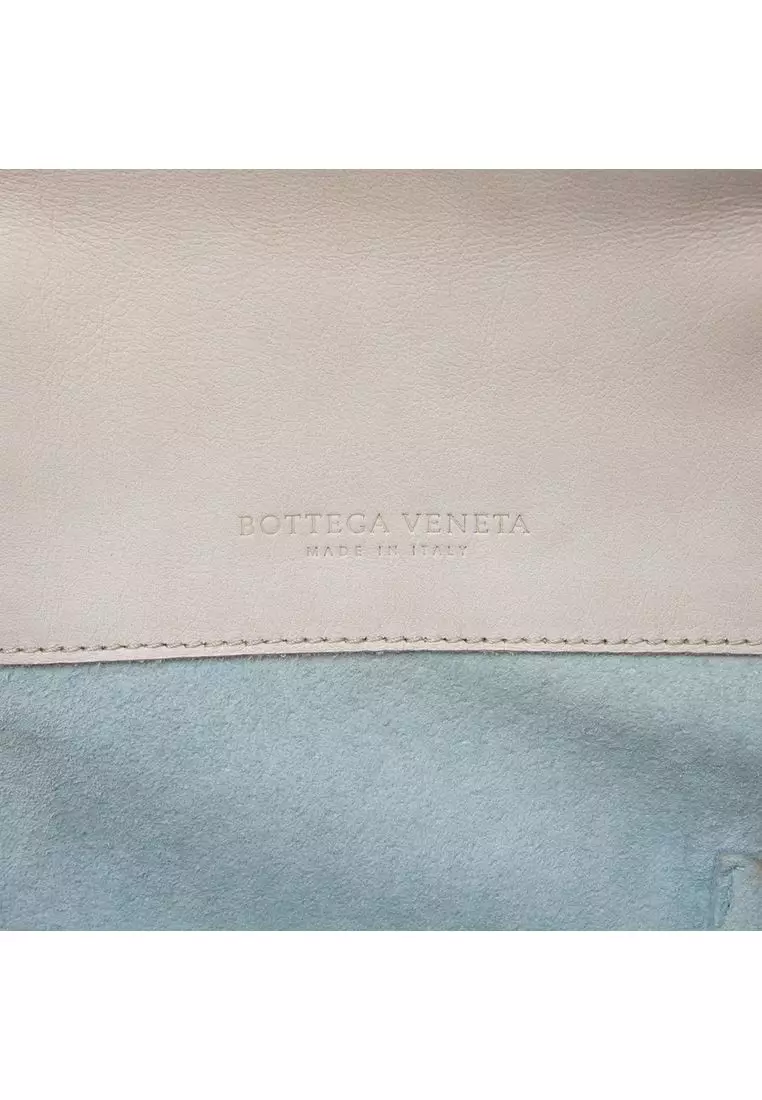 Pre-Loved Bottega Veneta Intrecciato Trimmed Nappa Belted Tote