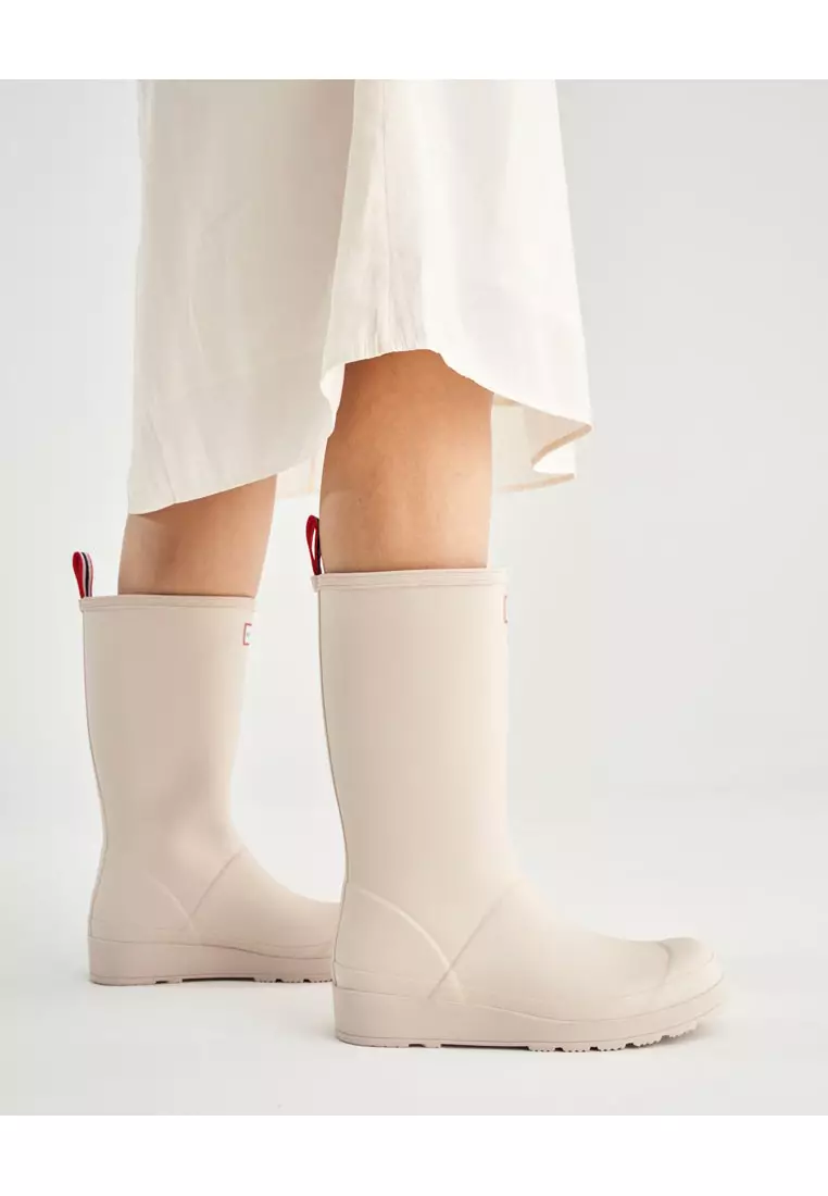 Hunter Original Play tall gumboots in matte red