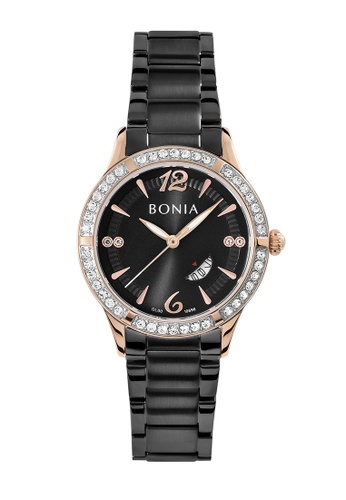 Bonia Watches black Bonia Women Elegance BNB10696-2035S (Free Gift) 5CD5DACF6310FBGS_1