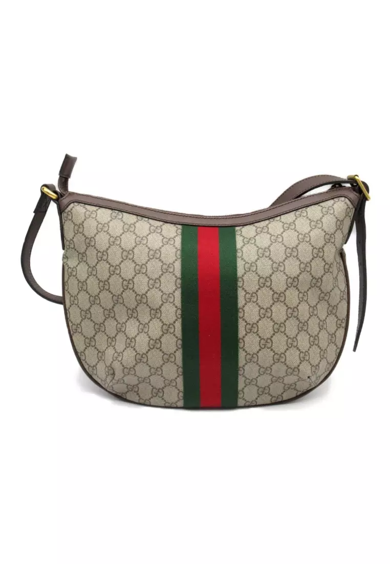 Gucci laminated leather shoulder bag hotsell