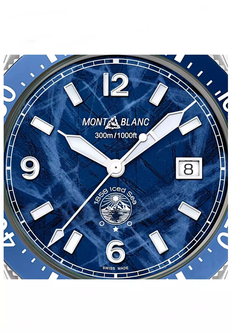 萬寶龍 1858 ICED SEA 自動上鍊男士腕錶 41mm - 129370
