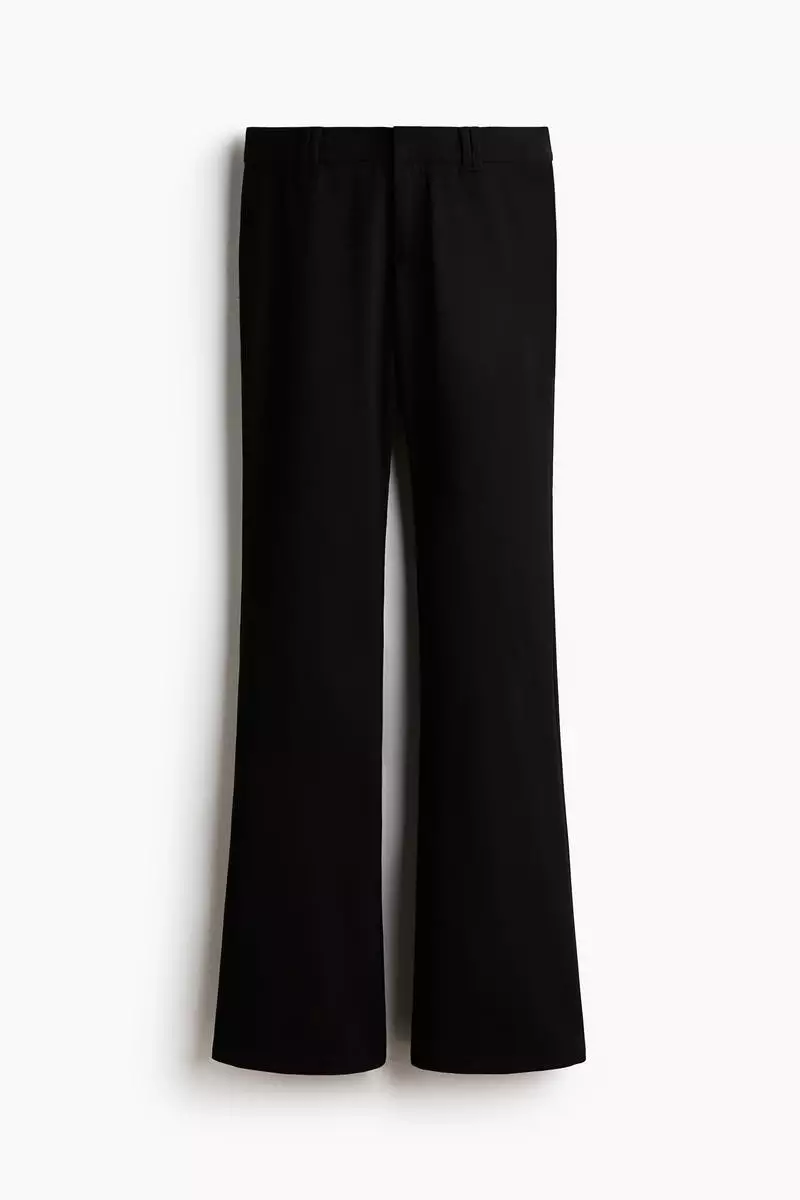 Flared tailored trousers