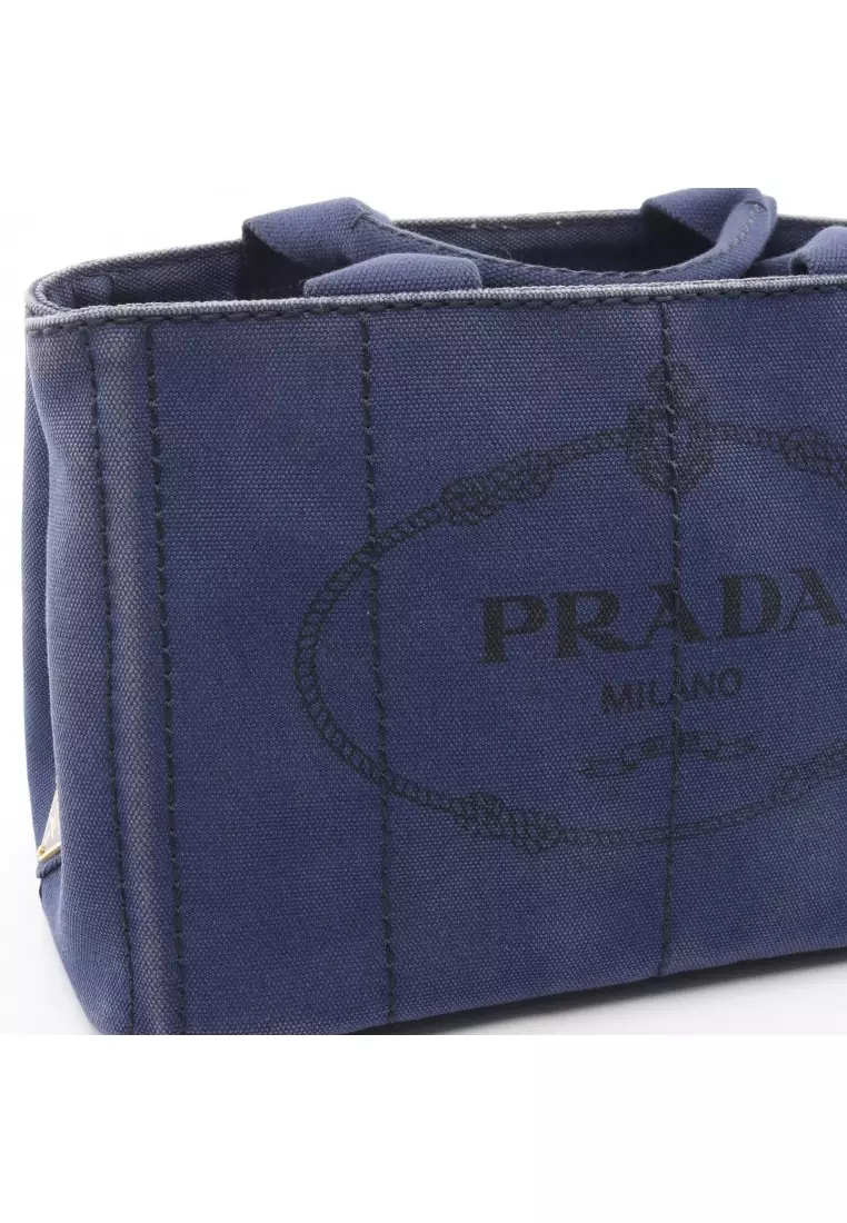 Buy Prada Pre-Loved Prada CANAPA Kanapa Handbag tote bag canvas
