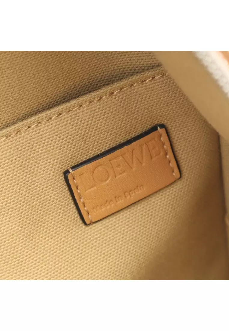 Buy LOEWE Pre-Loved LOEWE round Backpack rucksack canvas  display picture 1